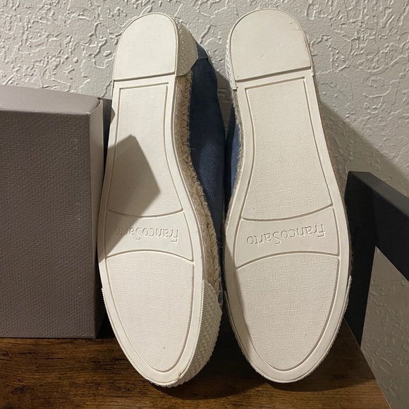 NWT/Box Franco Sarto Blue Suede Espadrille Sneaker Sz. 10 - Picture 7 of 9